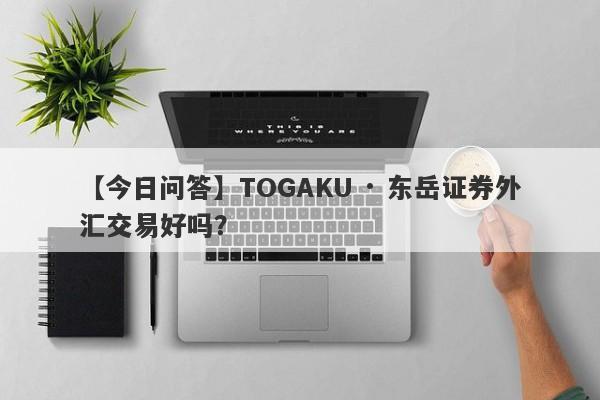 【今日问答】TOGAKU · 东岳证券外汇交易好吗？
